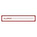 Tabbies 40561 Tabbies Medical Labels, ALLERGIC, 5 1/2 x 1, White, 175/RL