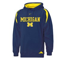 Michigan Wolverines Nike Pass Rush Hooded Sweatshirt