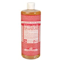 Dr. Bronner's Organic Rose Castile Liquid Soap 32 oz.