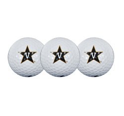Team Effort Ncaa Vanderbilt Commodores - Golf Ball 3 Pack