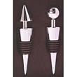 Chrome Bottle Stoppers - Set of 2