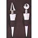 Chrome Bottle Stoppers - Set of 2