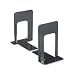 UNIVERSAL OFFICE PRODUCTS Jumbo Deluxe Bookends w/Nonskid Padded Base, 5-7/8 x 8-1/4 x 9, Metal, Black