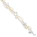 Moonstone Wht Pearl Rock Quartz White Jade Bracelet 8 In - Lobster Claw - JewelryWeb
