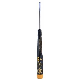 Wiha 27238 Slotted Screwdriver with Precision ESD Safe Dissipative Handle, 3.5 x 150mm