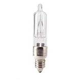 Eiko 00213 - Q50CL/MC-130V - Frosted Halogen JD Type 50 Watt, E11 Base (Mini Candelabra), 130 Volt Long Life
