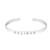 Sterling Silver Believe Inside Engraved The Future Belongs To Those Who Believe In The Beauty Of...