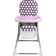 Evenflo Compact Fold High Chair, Polka Dottie Purple
