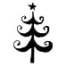 Kitchen & Housewares : 2 inch santa's tree Rubber Stamp