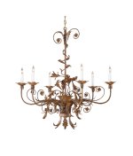 christmas Curleycues Rust Chandelier Wildwood LampsB004QCMBIM