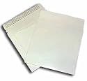 Large White Cardboard CD Mailer with Adhesive Flap - 50 Pack