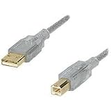 3 metre SILVER USB 2.0 A-B Cable