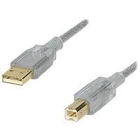 IC Intracom Manhattan - USB cable - 4 pin USB Type A (M) - 4 pin USB Type B (M) - 3 ft ( USB / Hi-Speed USB ) - silver