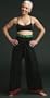 Unisex Indian Wrap Pants - Black-Red