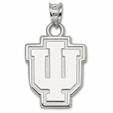 Indiana Hoosiers 5/8 IU Pendant - Sterling Silver Jewelry