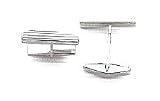 14kt White Gold Bullet Cuff Links