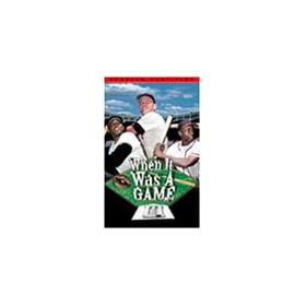 When It Was a Game 3 [VHS]