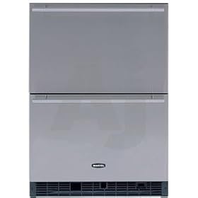 Marvel 60RDEBBF 24 Built-in Double Drawer Refrigerator with Stainless Steel Interior,... by Marvel