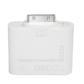 5+1 CAMERA CONNECTION KIT FOR APPLE IPAD 1ST GENERATION AND NEW GEN IPAD2: FEATURING TRANSFER VIA Camera USB CABLE,MicroSD,SD,MMC,M2, MS DUO READER: MP3 Players &amp; Accessories