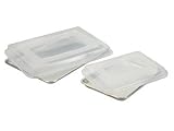 Product details for Nordic Ware 4-Piece Bakers Half and Quarter Sheet Combo Pack with Lids