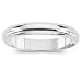 2mm Half Round Ladies Wedding Band in 18ct Solid White Gold
