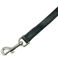 Hamilton 1" x 6' Black Leather Training Dog Lead