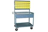 2 Drawer Bin Panel Mobile Service Bench 36 X 24 X 60