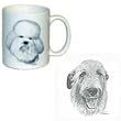 Irish Wolfhound Coffee Mug, Porcelain by Rosalinde (11 oz.)