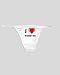 White Thong with I Love Webster