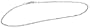 14k White Gold Singapore Anklet, 9"