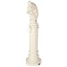 Eagle 1212BEIGE SafeSmoker Decorative Cigarette Receptacle with Rubber Bottom, Hitching Post, 12-1/2" Diameter x 44-1/2" Height, Beige