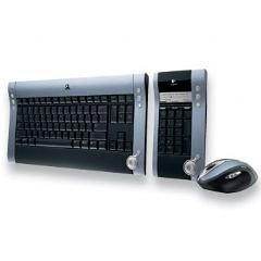 Logitech Dinovo Media Desktop Laser - Keyboard, Keypad - Wireless - Bluetooth - Mouse - Bluetooth 2.0 Edr Usb Adapter - Black, Charcoal - German Picture