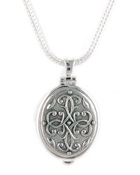 Anatoli Oval Locket Necklace (length: 18