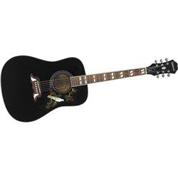 Epiphone Dove Acoustic Guitar, Ebony Chrome Hardware