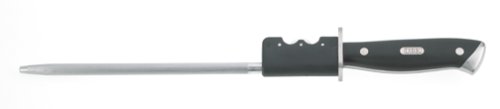 Daniel Boulud 9-Inch Combination Honing Steel and Sharpener, Black Handle