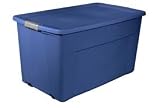 Office Products : Industry Wheeled Storage Tote With Latch 45 Gallon 36-1/2 X 21 X 19-1/2. Package of 4