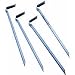 Suncast 8-Inch Metal Garden Stakes, Silver (Pack of 4)