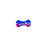8 Gauge Blue Purple Acrylic Toxic Flame Saddle Plug