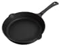 Black-Enameled Cast Iron Skillet - 8" Dia.