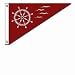 Ship Wheel Single Pennant