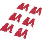 エレコム　コネクタ保護カバー後付けタイプ／６個（レッド）　5394503 LDABRD6