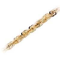 14kt. Gold, 10 Sparkle Rope Anklet by Fred Meyer Jewelers