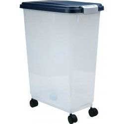 Plastic Airtight Dry Food Storage Container Navy Lid 45qt - MP-10 -