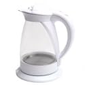 Hinari JG950 Lifestyle 1.7L Glass Jug Kettle, 360 Degree Rotational Base, 3 Kw Rapid Boil Concealed Element White