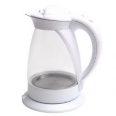 Hinari JG950 Lifestyle 1.7L Glass Jug Kettle, 360 Degree Rotational Base, 3 Kw Rapid Boil Concealed Element White