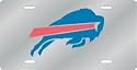 Buffalo Bills Laser Cut Silver License Plate