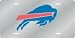 Buffalo Bills Laser Cut Silver License Plate - SET OF 6 - Sports Merchandise
