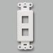 Cables to Go 3721 Decorative 2-Port Multimedia Keystone Insert  (White)