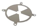 Revoltec Radiation - Fan grill - 80 mm - chrome