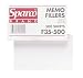 SPRF46500 - Memo Filler Sheets, Plain Rule, 500 Sheets/Pack, 4x6,White